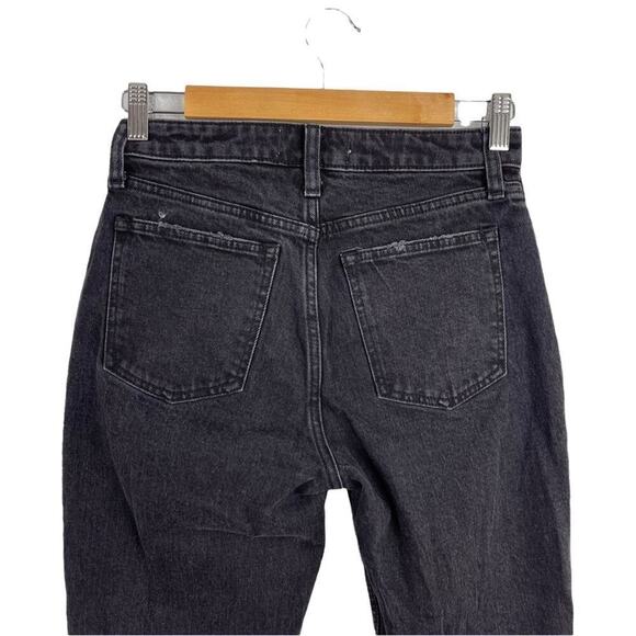 Abercrombie & Fitch Curve Love High Rise Skinny Distressed Jean Faded Black 25/0 - Picture 9 of 16